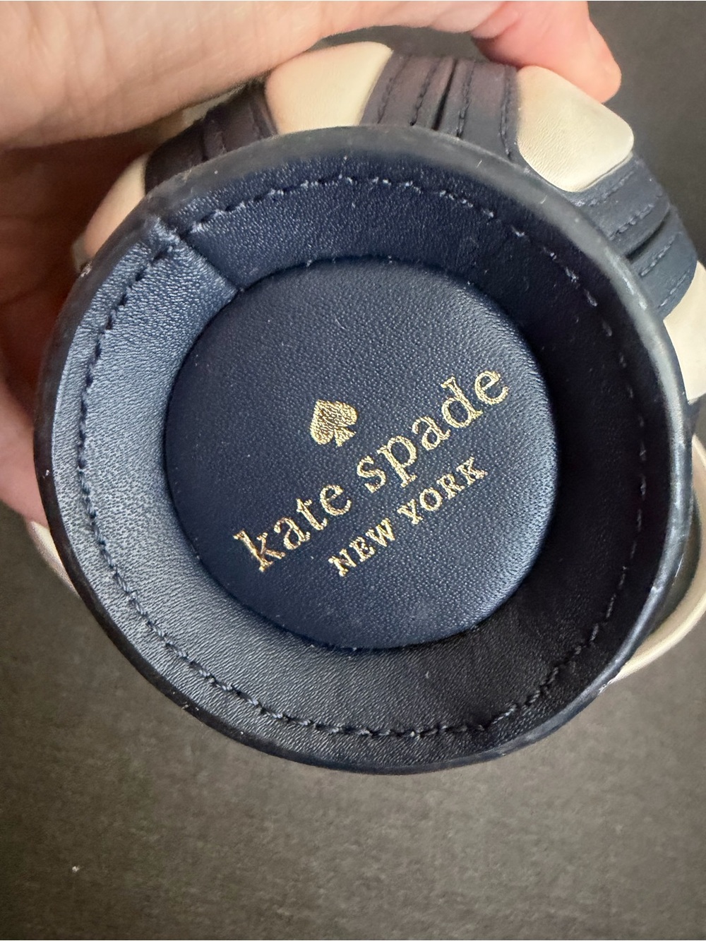 Kate spade Novelty ice cream Sundae Crossbody Bag in White and Navy - Picture 4 of 8